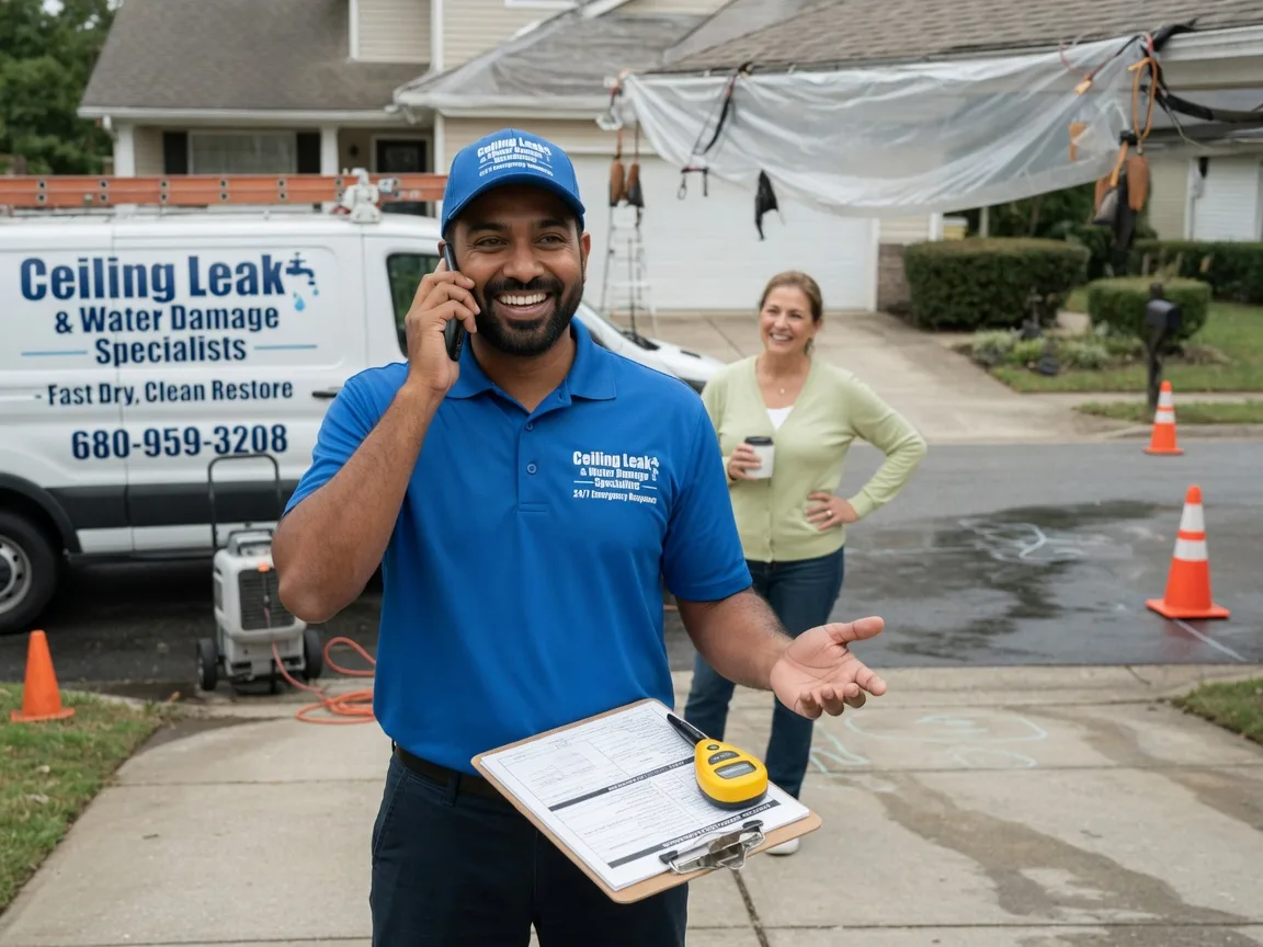 Ceiling Leak Cleanup Grapevine, AR FAQs